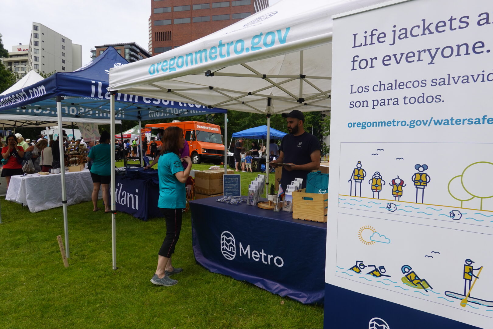 Metro Lifejacket Giveaway booth 2024