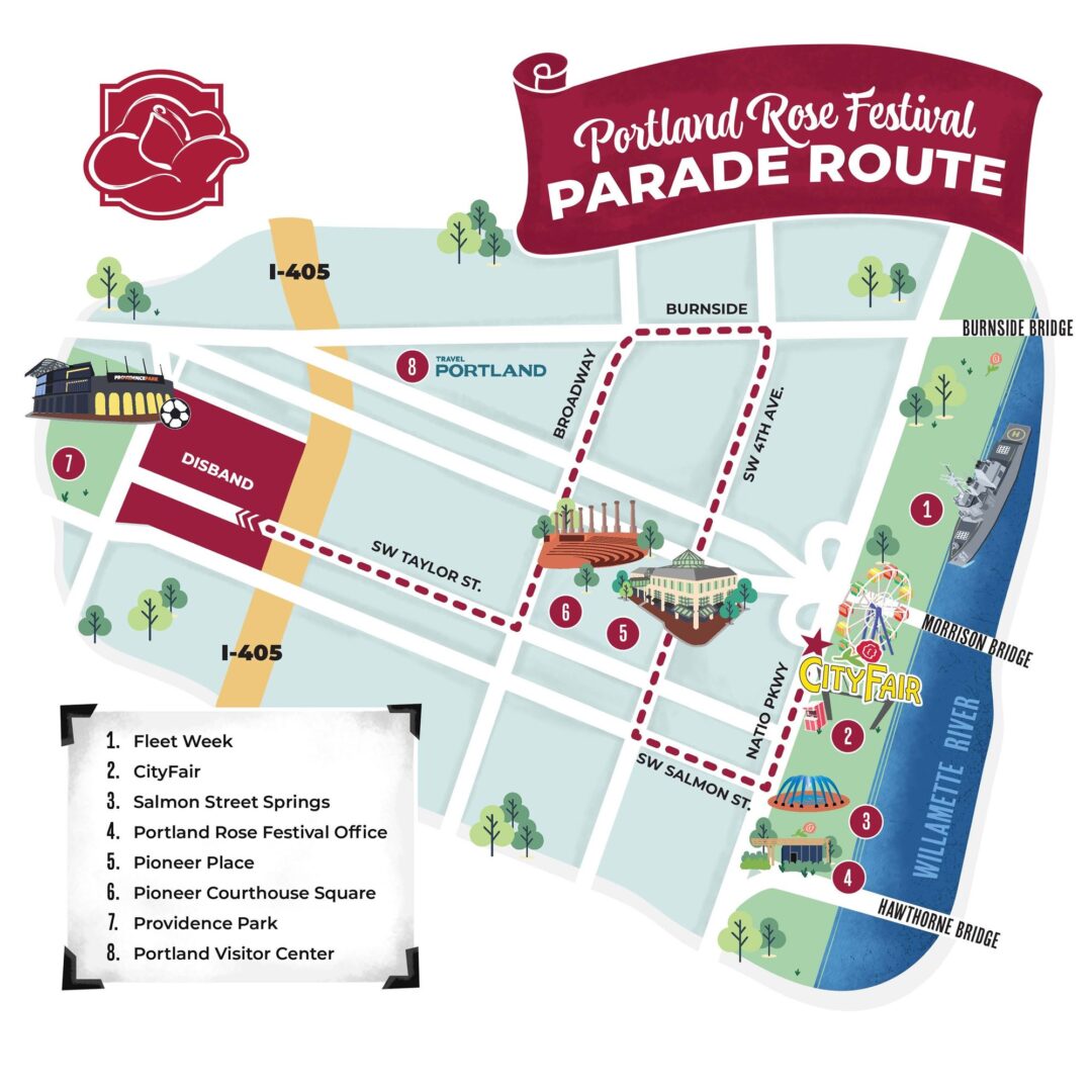Grand Floral Parade Route Grand Floral Parade Route